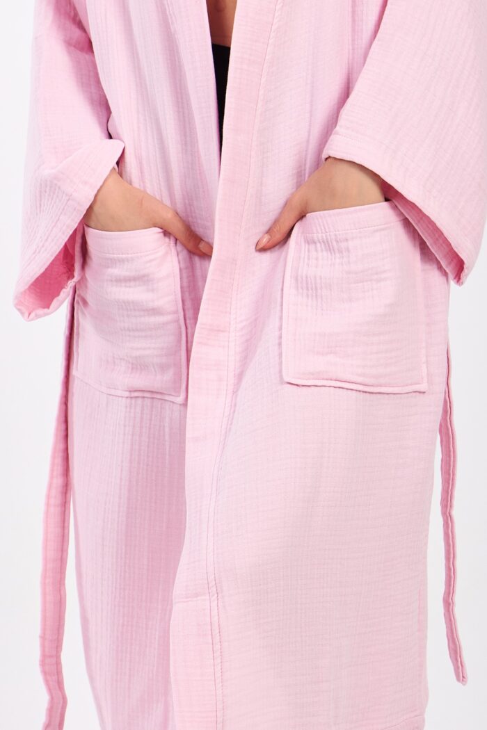 pinky-pamuklu-muslin-bornoz Pinky Pamuklu Müslin Bornoz - الصورة 8