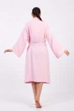 Pinky Pamuklu Müslin Bornoz - الصورة 2