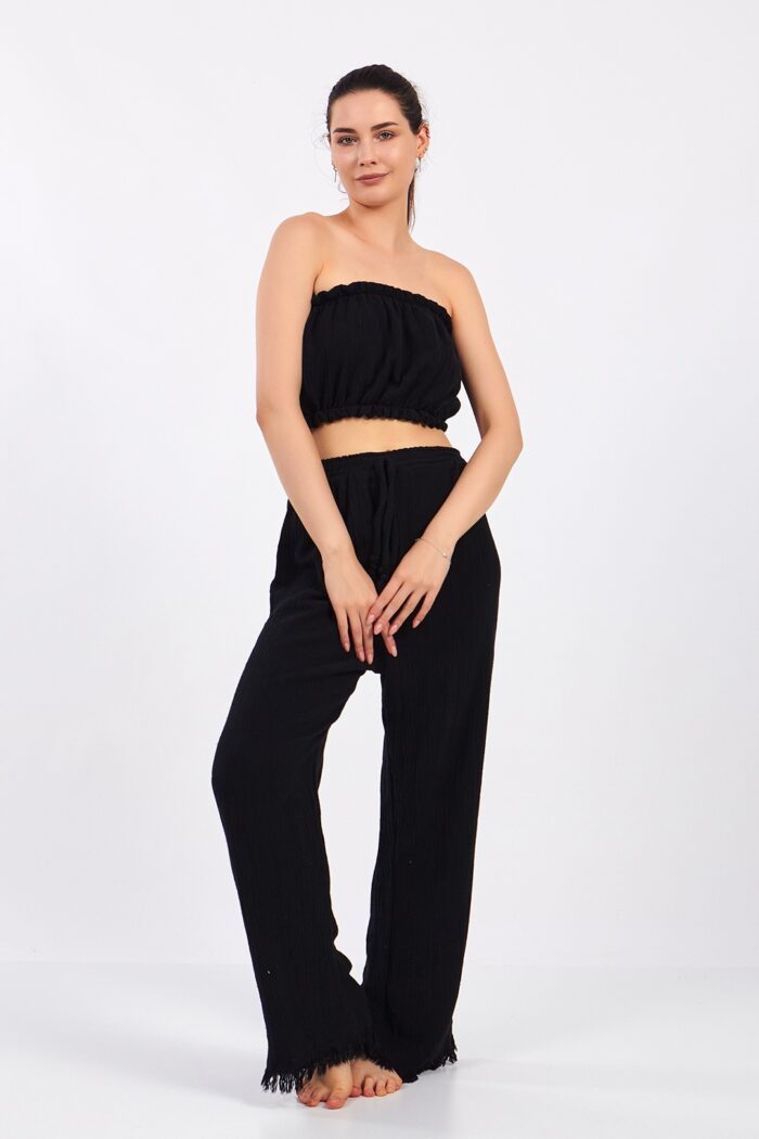 black-cotton-muslin-crop Siyah Pamuklu Müslin Crop - Image 12