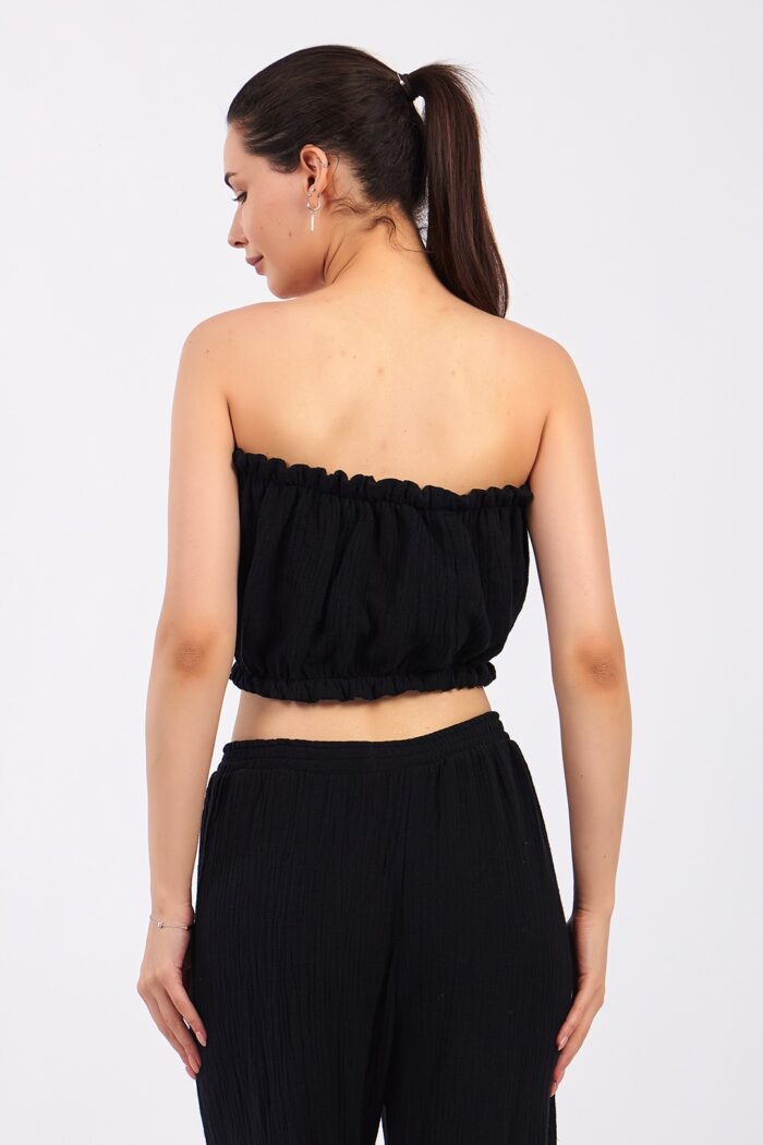 black-cotton-muslin-crop Siyah Pamuklu Müslin Crop - Image 11