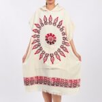 Schneeflocke Baumwolle Musselin Surf Poncho