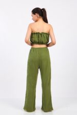 ⁦Yeşil Pamuklu Müslin Crop⁩ - الصورة ⁦8⁩