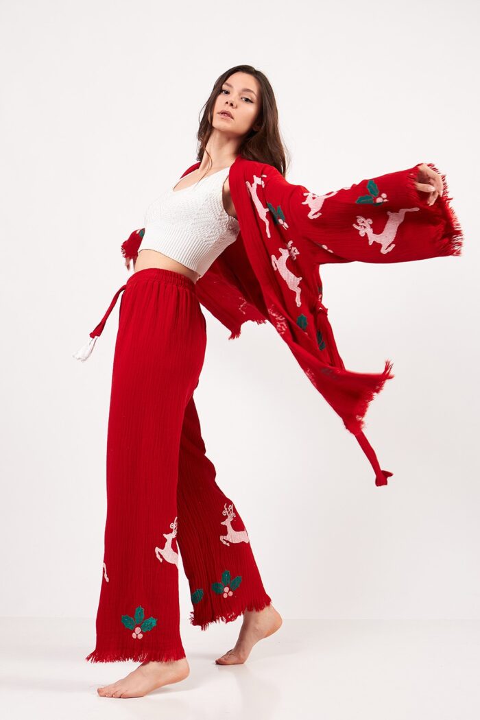Christmas Müslin Kimono Takım - Image 17
