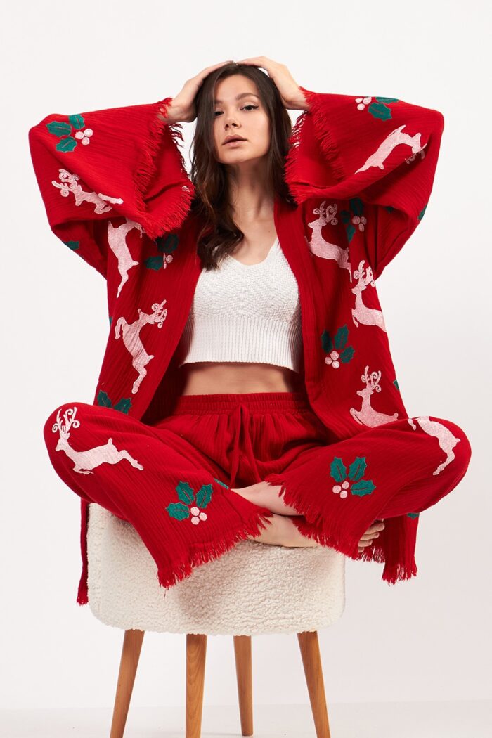 Christmas Müslin Kimono Takım - Image 18