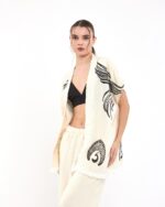 سترة موسلين مع بنطلون أنكا