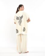 سترة موسلين مع بنطلون أنكا