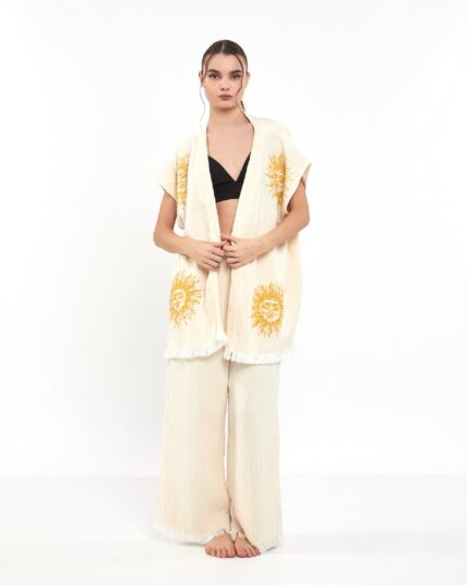 Arinna Pantolonlu Müslin Yelek