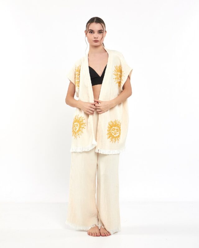 Arinna Pantolonlu Müslin Yelek