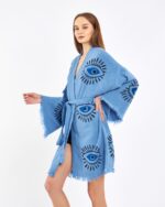 Blue Eye Kısa Blue Kimono