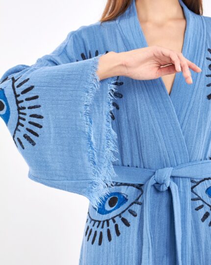 Blue Eye Kısa Blue Kimono