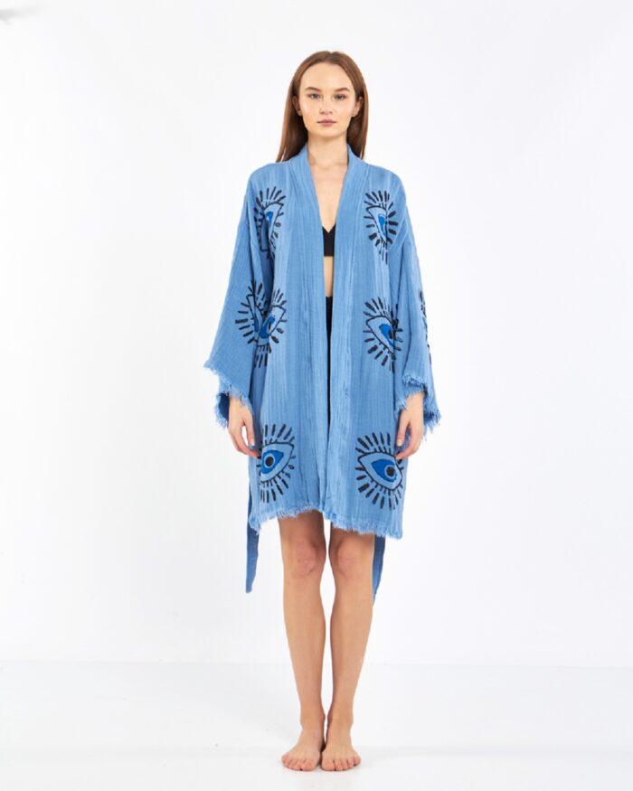 Blue Eye Kısa Blue Kimono Blue Eye Kısa Blue Kimono