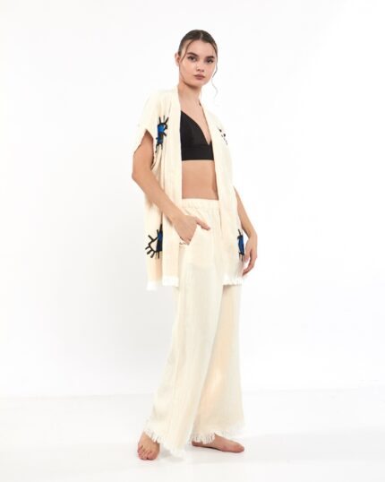 Blue Eye Hose Musselinweste