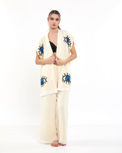 Blue Eye Hose Musselinweste