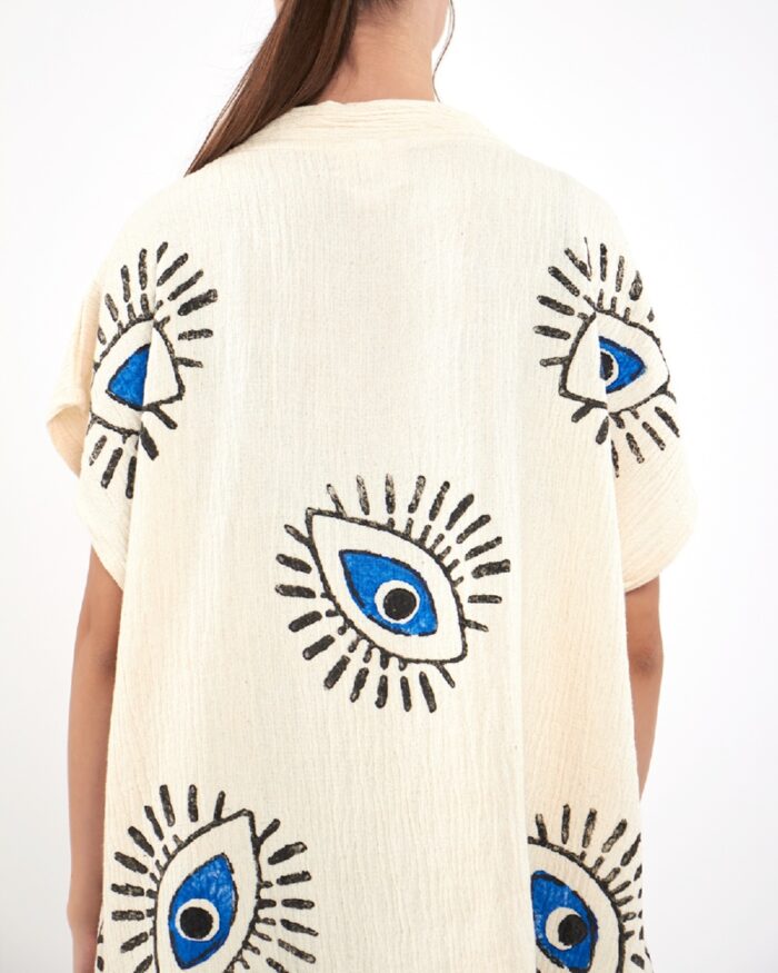 Blue Eye Siyah Pantolonlu Müslin Yelek