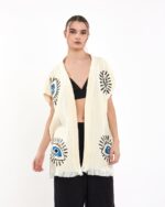 Blue Eye Siyah Pantolonlu Müslin Yelek