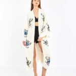 Blue Nostaljik Eye Kimono