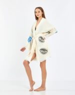 Colorful Eyes Şortlu Takım Kimono