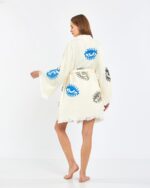 Colorful Eyes Şortlu Takım Kimono