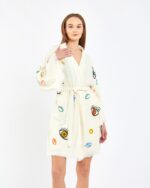 Colorful Eyes Şortlu Takım Kimono