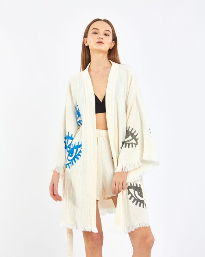 Colorful Eyes Şortlu Takım Kimono Colorful Eyes Şortlu Takım Kimono