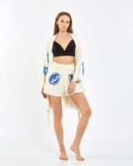 Colorful Eyes Şortlu Takım Kimono