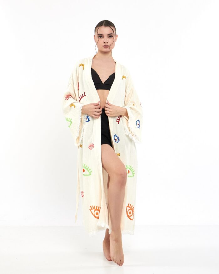 Colorful Little Eyes Kimono Colorful Little Eyes Kimono