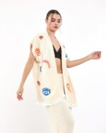 Bunte kleine Augen Musselinweste mit Hose