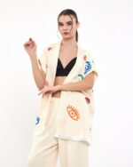 Bunte kleine Augen Musselinweste mit Hose