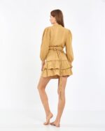 Crop Etekli Takım Amber Sarısı