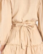 Crop Etekli Takım Fildişi