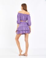 Crop Skirted Suit Lilac