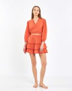 Crop Skirted Suit Kitten