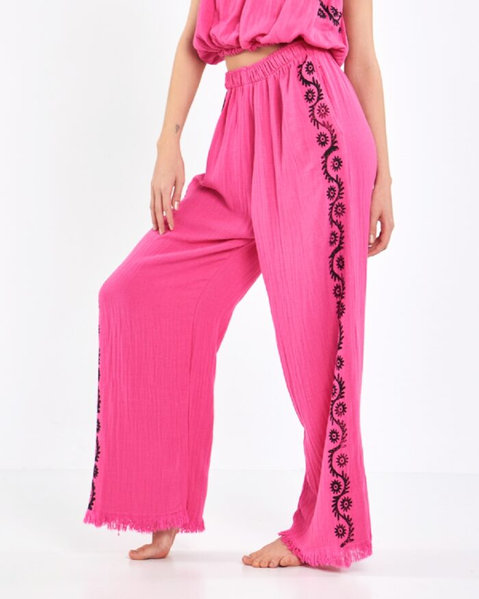 Pink Suit with Crop Trousers