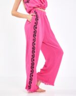 Pink Suit with Crop Trousers