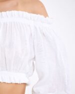 Crop Şort Takım Beyaz