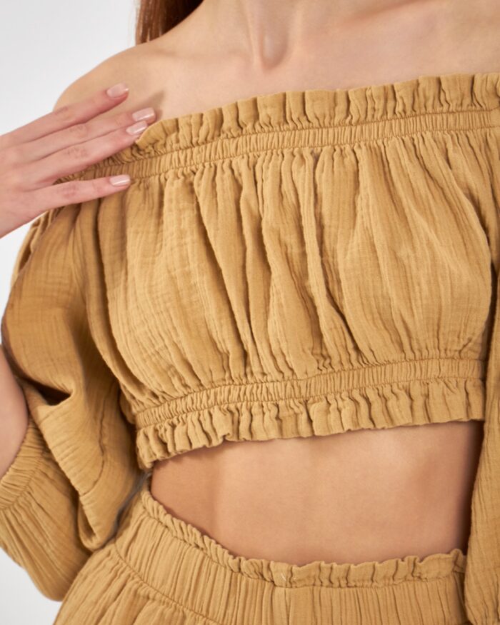 Crop Shorts Set Amber Gelb Crop Shorts Set Amber Gelb