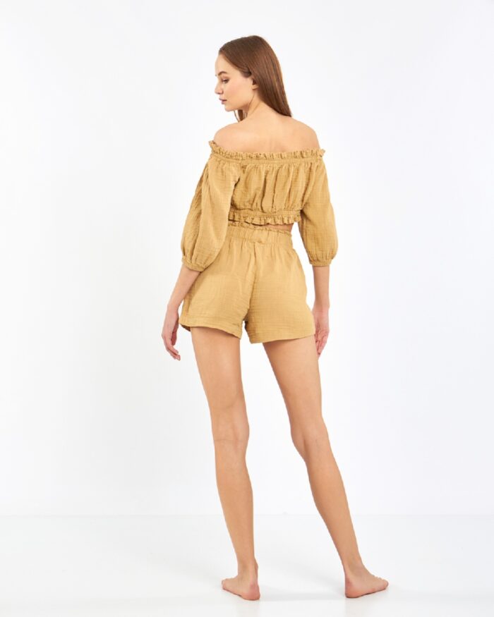 Crop Shorts Set Amber Gelb Crop Shorts Set Amber Gelb