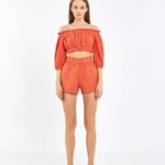 Crop Shorts Anzug Pomegranate Blossom