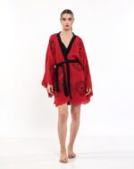 Eye Kırmızı Kısa Kimono