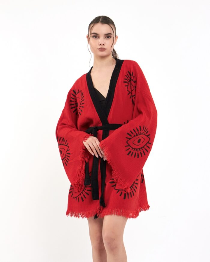 Eye Kırmızı Kısa Kimono Eye Kırmızı Kısa Kimono
