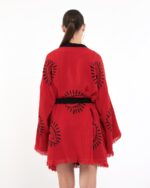 Eye Kırmızı Kısa Kimono