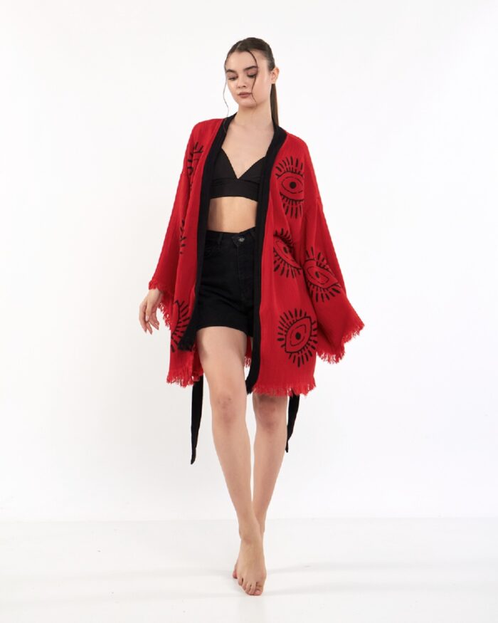 Eye Kırmızı Kısa Kimono Eye Kırmızı Kısa Kimono