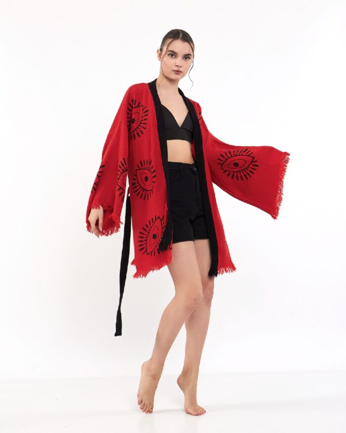 Eye Kırmızı Kısa Kimono Eye Kırmızı Kısa Kimono