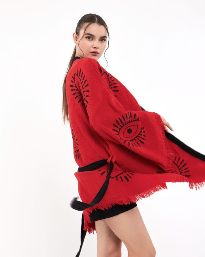 Eye Kırmızı Kısa Kimono Eye Kırmızı Kısa Kimono