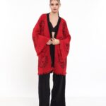 Eye Kırmızı Siyah Kimono Takım