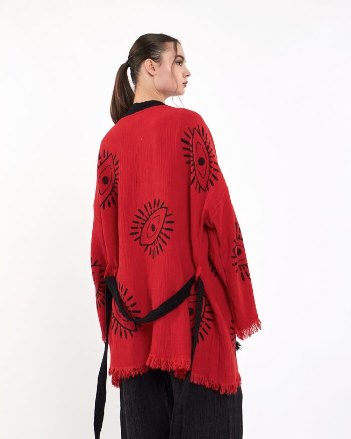 Eye Red Schwarzer Kimono-Anzug Eye Red Schwarzer Kimono-Anzug