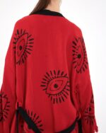 Eye Red Schwarzer Kimono-Anzug
