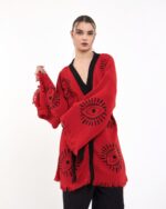 Eye Red Schwarzer Kimono-Anzug