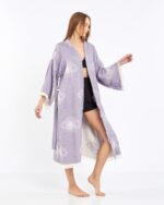 Jakarlı Eye Lila Kimono