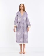 Jakarlı Eye Lila Kimono